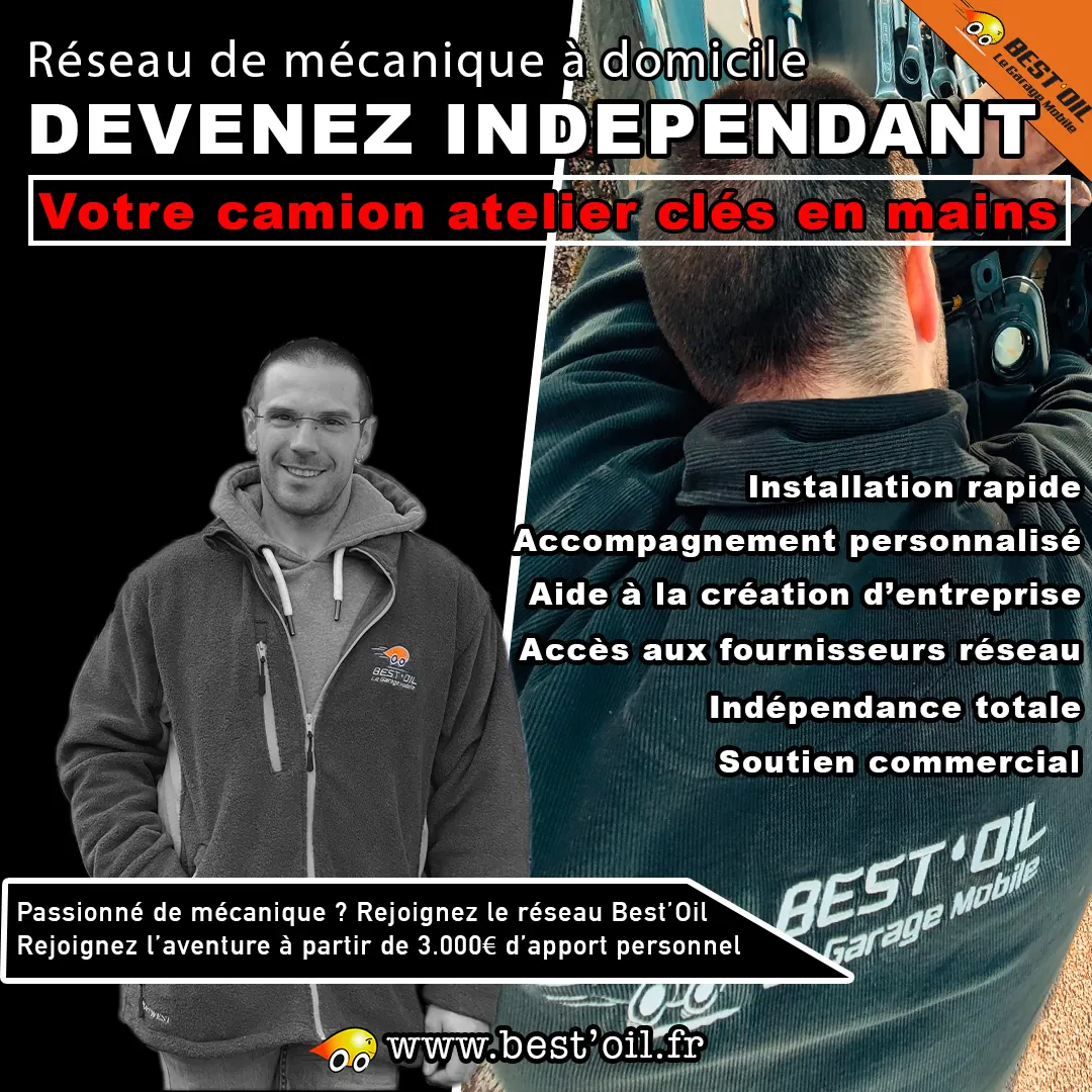 👨🏻‍🔧 DEVENEZ INDÉPENDANT AVEC VOTRE CAMION ATELIER CLÉS EN MAINS BEST’OIL