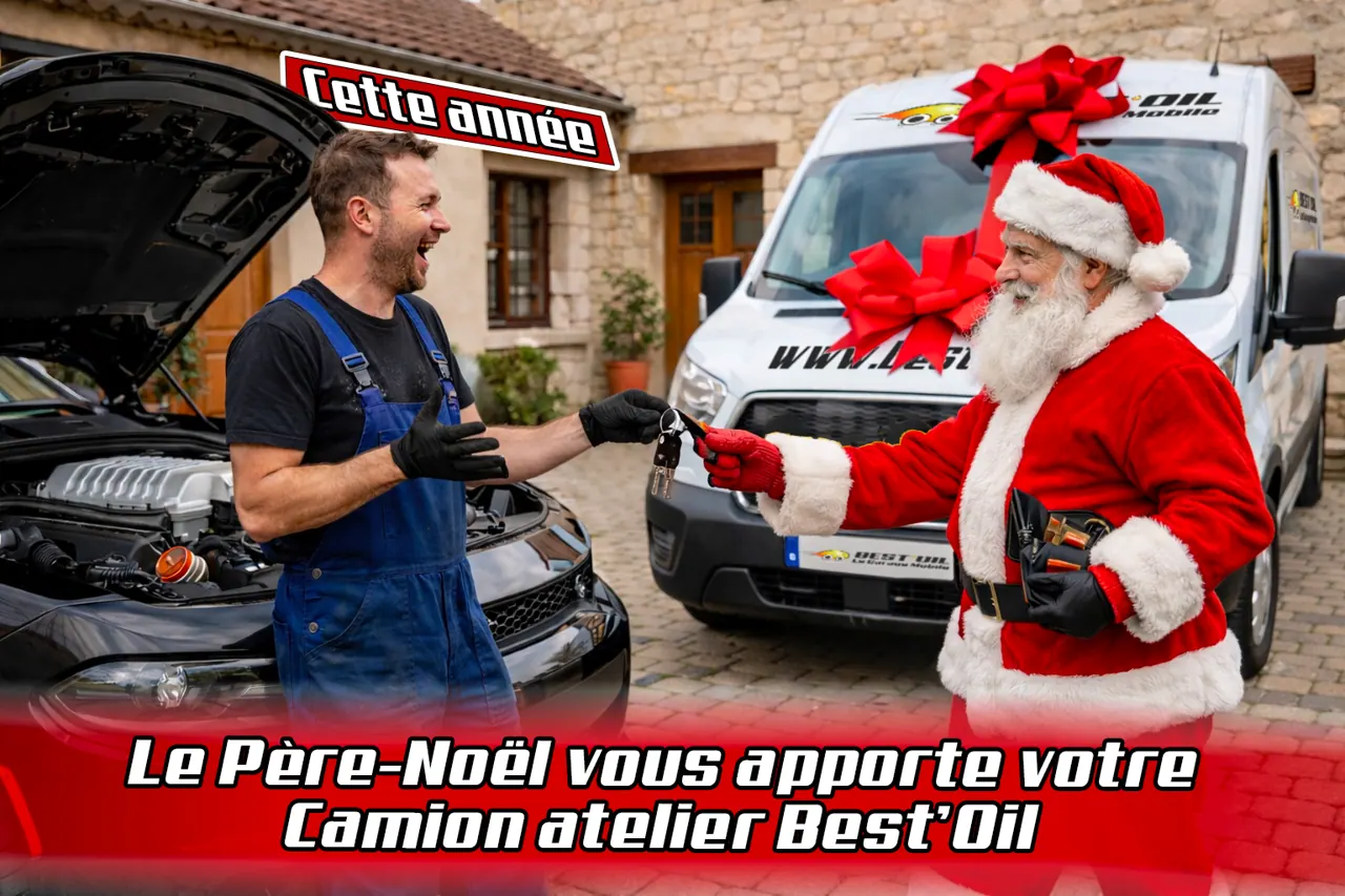 Le Père Noël livre du lourd