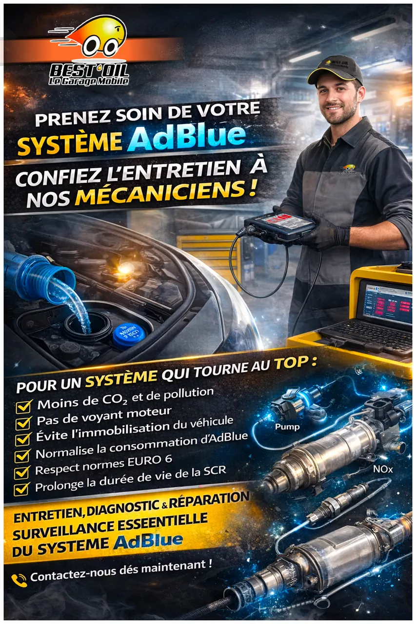utilisation de l'Ad Blue, conseils, entretiens, réparations.