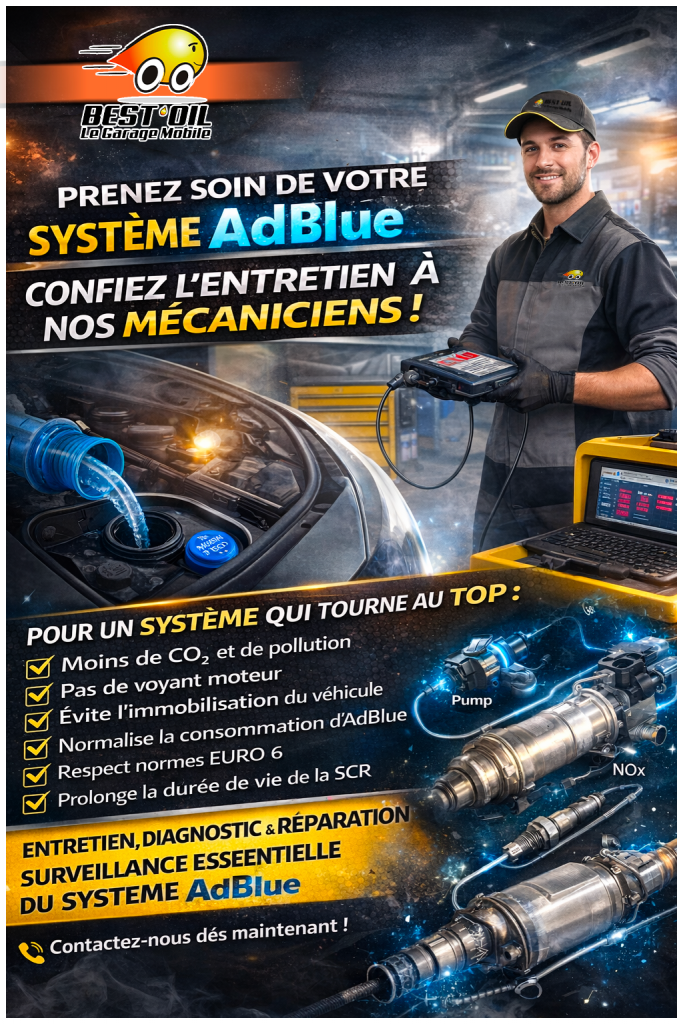 utilisation de l'Ad Blue, conseils, entretiens, réparations.