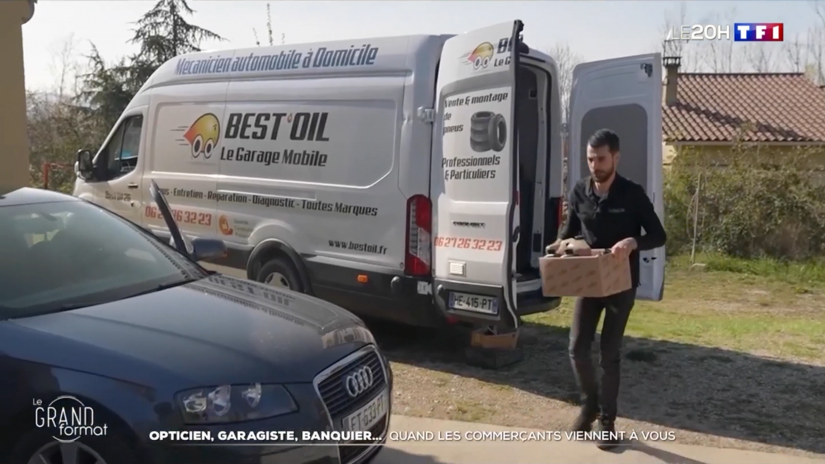 Reportage TF1 - Grand Format, Best'Oil 26, mécanicien automobile à domicile.
