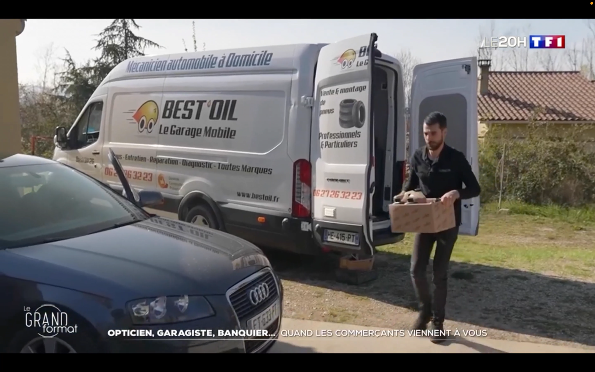 Reportage TF1 - Grand Format, Best'Oil 26, mécanicien automobile à domicile.
