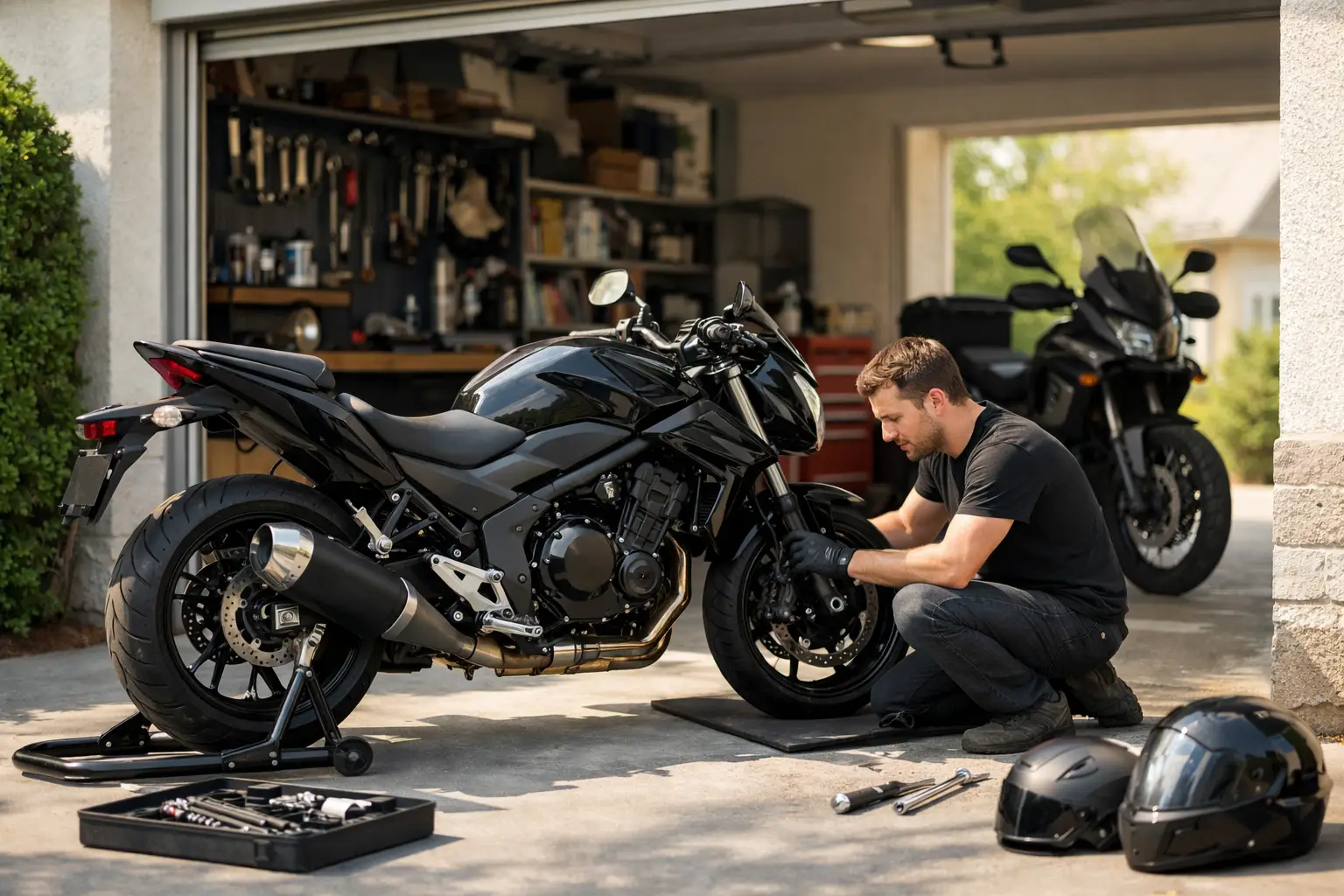 Garage moto à domicile, vraie opportunité ?