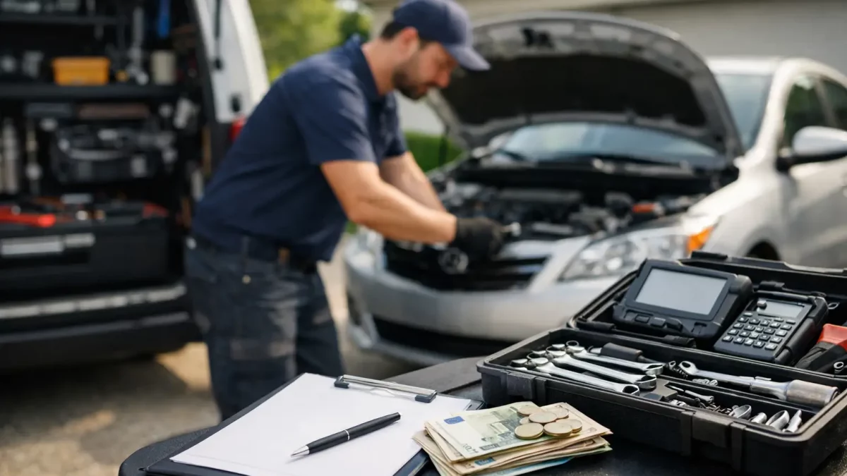 Révision auto à domicile prix: que facturer ?