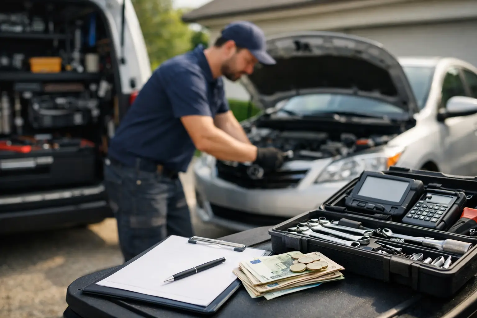 Révision auto à domicile prix: que facturer ?