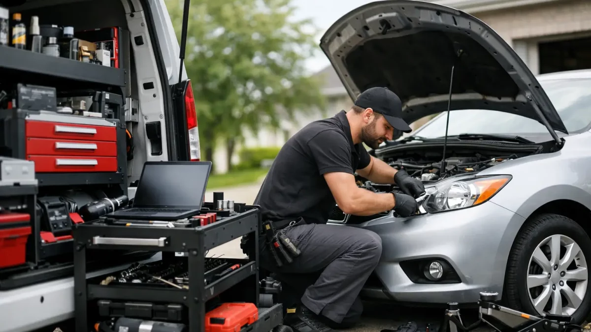 Réparation auto à domicile : créez votre garage mobile