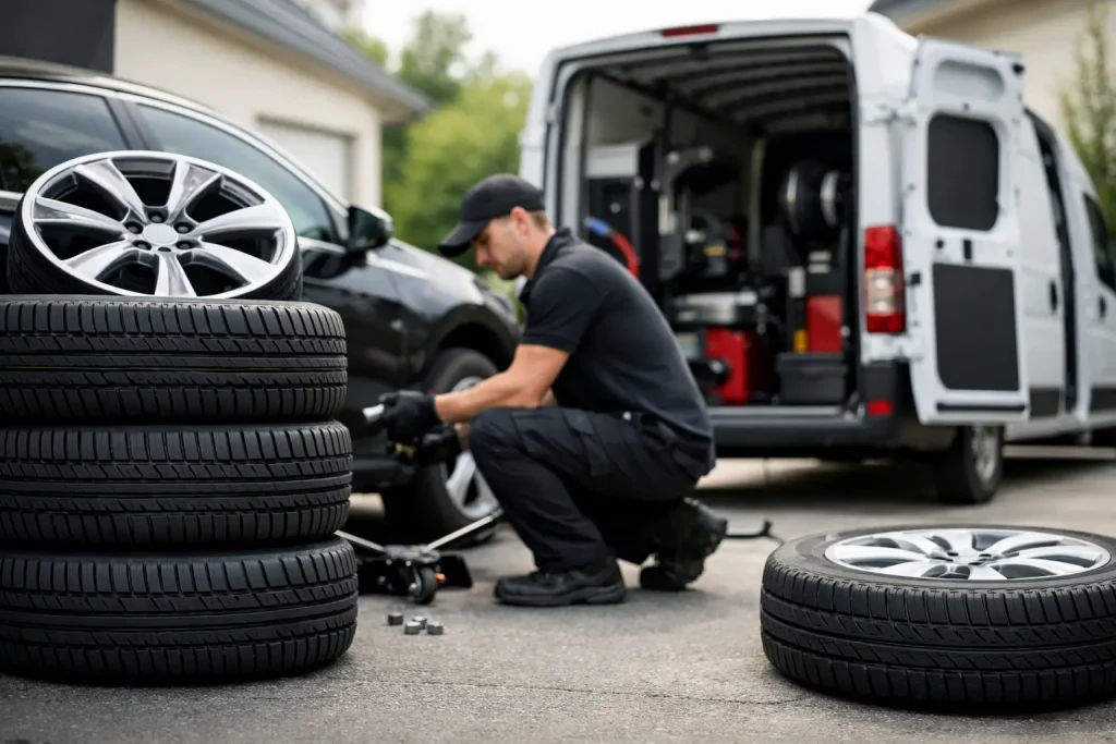 Comment vendre des pneus à domicile efficacement