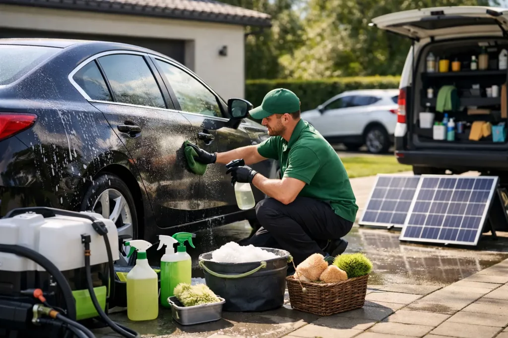 Lavage auto écologique à domicile rentable