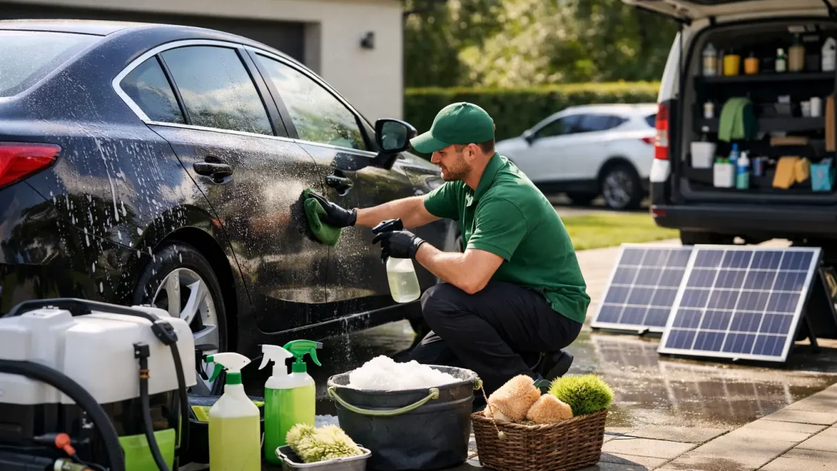 Lavage auto écologique à domicile rentable