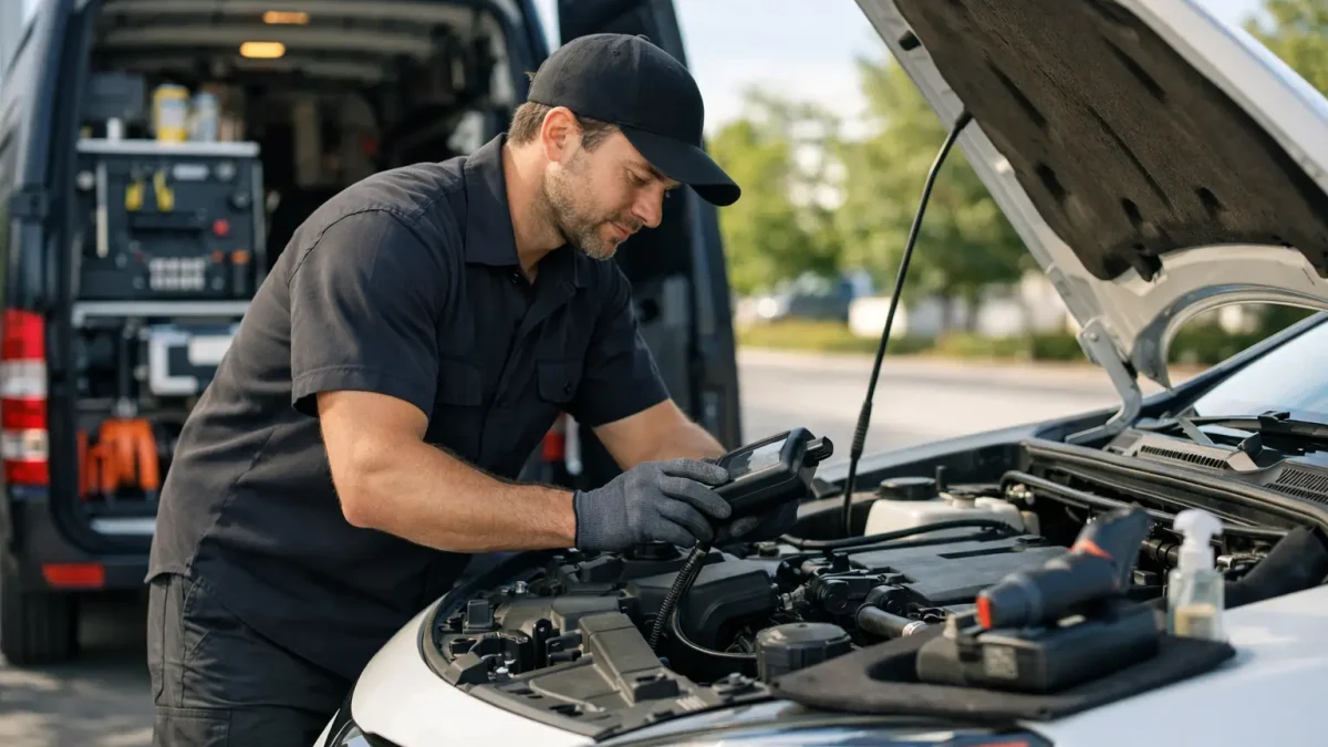 Innovation entretien automobile en mode mobile