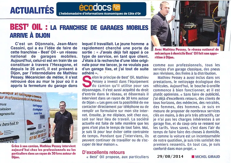 Best’Oil Dijon dans Ecodocs 21
