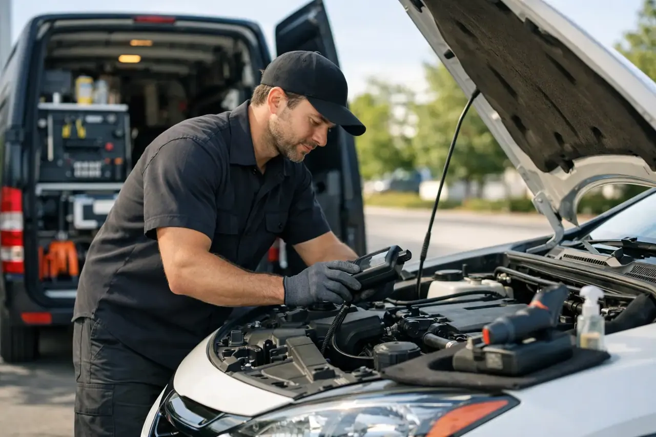 Innovation entretien automobile en mode mobile