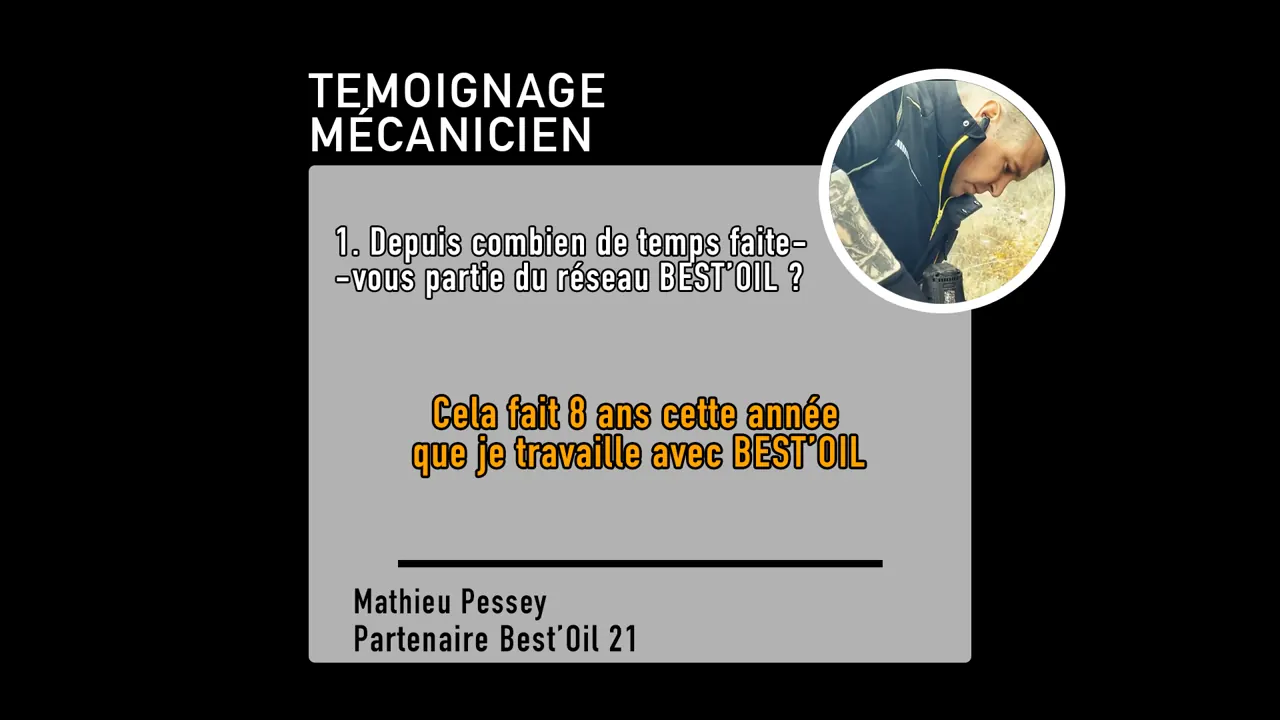 RETOUR D’EXPÉRIENCE MÉCANICIEN