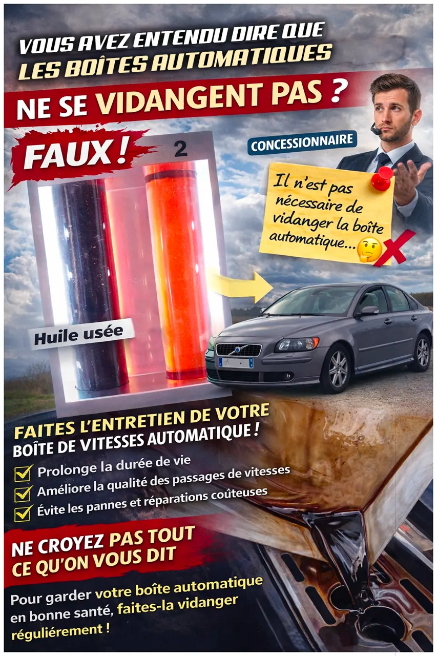 Une boîte auto ne se vidange pas ?